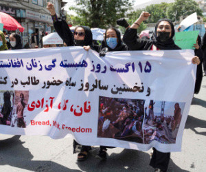 Protest kobiet w Kabulu