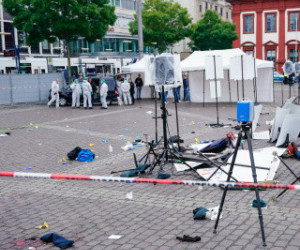 Atak nożownika w niemieckim Mannheim