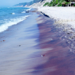 Fioletowy piasek nad Bałtykiem
