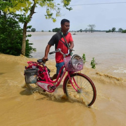 Powódź w stanie Assam w Indiach