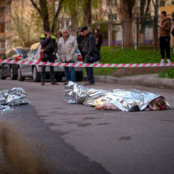 Strzelanina przed supermarketem w Kijowie