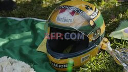 Fans pay tribute to Brazilian F1 pilot Ayrton Senna, 30 years after his death - AFP