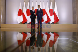 Premier Japonii z wizytą w Polsce