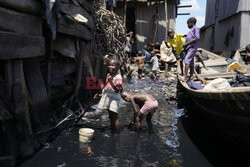 Slumsy Makoko w Nigerii