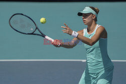 Magda Linette na turnieju Miami Open