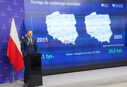 Ministrowie Puda i Cieszyński o szybkim internecie