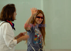 Shakira na lotnisku w Barcelonie