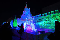 Festiwal lodowych rzeźb w Moskwie