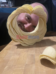 Krąg z chipsów Pringles