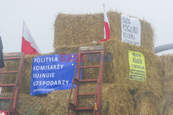 Rolnicy chwilowo wstrzymują blokadę ekspresówki S7 ze względu na gęstą mgłę 