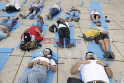 Masowa drzemka z okazji Światowego Dnia Snu w Meksyku