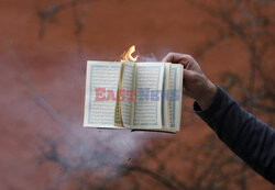 Salwan Najem i Jade Sandberg spalili Koran