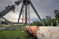 Rosjanie zniszczyli wieżę telewizyjną w Charkowie