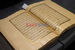 Księga Koranu na aukcji w w Domu Aukcyjnym Sotheby