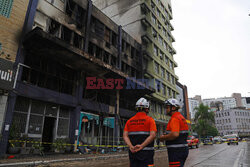 Pożar nieczynnego hotelu w Porto Alegre