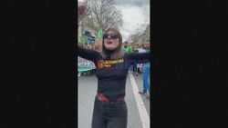 French activist uses dance as means to protest pension reform - AFP