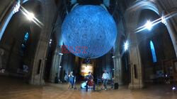 1201_Alarm perform their new album Moonshot underneath Museum of the Moon by Luke Jerram, at Southwark Cathedral