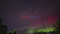 The Aurora Borealis light up the night sky in Ukraine - AFP