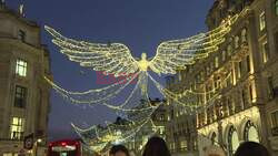 London streets light up in the run-up to Christmas - AFP