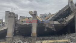 Damaged mosque in Gaza city - AFP