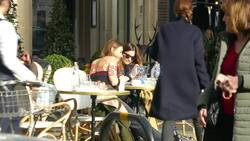 *PREMIUM-EXCLUSIVE* *MUST CALL FOR PRICING* *WEB EMBARGO UNTIL 15:00 HRS UK TIME ON 18/02/24* No engagement after all for Jenna and her beau? as the English Actress Jenna Coleman enjoyed a spot of lunch with her fellow 'Victoria' Actress Antonia Desplat.