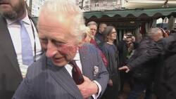 Britain's Charles III and Camilla visit a market in Berlin - AFP