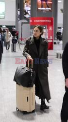 *EXCLUSIVE* American actress Jessica Alba is seen arriving in Milan during Fashion Week.