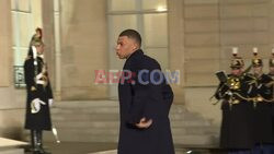 Mbappe arrives at the Elysée Palace for a state dinner with Qatari Emir - AFP