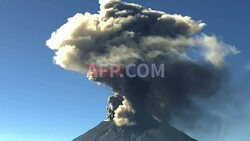 Images of Mexico's Popocatepetl volcano activity increases - AFP