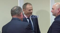 Polish PM Donald Tusk meets farmers' representatives - AFP