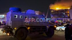 Reakcje mieszkańców na strzelaninę w podmoskiewskiej sali koncertowej - AFP