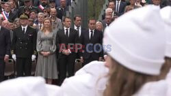 Macron na obchodach 80. rocznicy wyzwolenia Francji - AFP