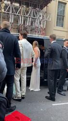 The Beckham family arrive at Oswald’s for Victoria Beckhams Birthday Party