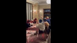 *EXCLUSIVE* The Actors, from "Stranger Things" - Finn Wolfhard, Caleb McLaughlin and Gaten Matarazzo enjoy their dining experience and leave from their hotel in Paris, France.