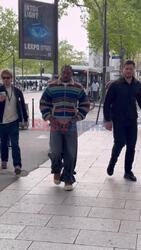*EXCLUSIVE* Cardi B's rumoured boyfriend, NFL star Stefon Diggs seen filming in the streets of Paris