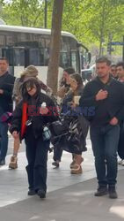 *EXCLUSIVE* - 'Sex and the City' star Sarah Jessica Parker and model Elsa Hosk seen filming in Paris