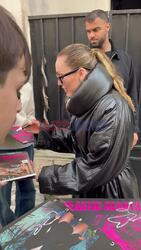 *EXCLUSIVE* - American singer-songwriter/actress Miley Cyrus turns heads in a sleek black Alaïa outfit in Paris