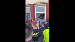 Liam Delap sparks transfer buzz after signing Everton fans’ Wall of Fame at Goodison park in Liverpool, England