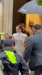 Rosalia turns heads as she makes her way to the Met Gala, stunning fans in a sculpted Olivier Rousteing creation