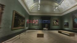 Gillian Phillips becomes the first person to sleep over at The National Gallery this evening