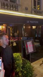 Kim Kardashian appeared noticeably more relaxed as she left Paris restaurant Le Voltaire with her mother, Kris Jenner, following a long day of testifying in court