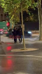 *EXCLUSIVE* Rihanna and ASAP Rocky were spotted taking a late night stroll through Paris