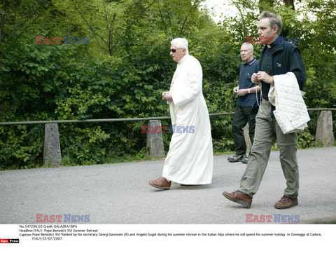 Papież Benedykt XVI na wakacjach