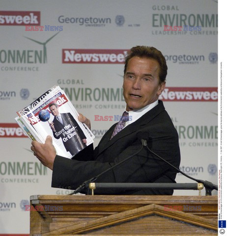 Arnold Schwarzenegger wygłosił mowę na spotkaniu poświęconemu globalnemu ociepleniu