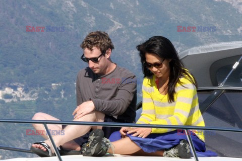 Mark Zuckerberg with wife on honeymoon