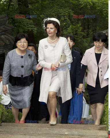 Szwedzka para królewska w Seulu
