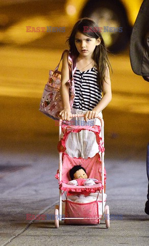 Suri and Katie Holmes in New York