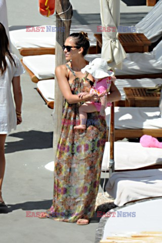 Jessica Alba on holiday in Italy