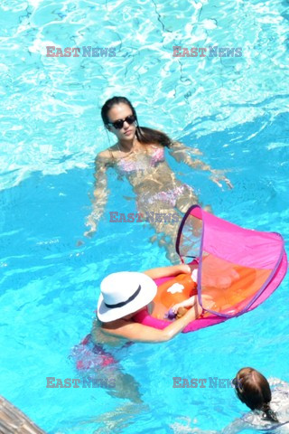 Jessica Alba on holiday in Italy