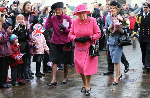 Queen Elizabeth II arrives at Bristol